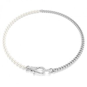 Swarovski “Dextera” Pearl & Rhodium Plated Necklace LIKE NEW